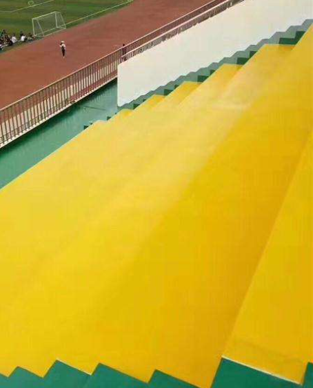 镇原球场台阶翻新修补改造